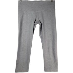 Prana Women's Gray Elastic Waist Heather Casual Capri Pant Size M